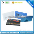 Factory supply 5 inch PU leather video notebook ,lcd video book,lcd video booklet